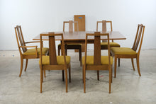 Load image into Gallery viewer, Broyhill Premier Forward 70 Mid-Century Modern Walnut Dining Set with 6 Chairs
