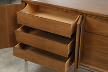 Load image into Gallery viewer, Broyhill Premier Forward 70 Mid Century Modern Walnut Dresser Credenza
