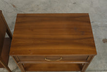 Load image into Gallery viewer, Broyhill Premier Forward 70 Mid Century Modern Walnut Nightstands Pair
