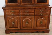 Load image into Gallery viewer, Broyhill Traditional Cherry Finish China Cabinet and Hutch with Glass Display Doors

