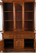 Load image into Gallery viewer, Broyhill Traditional Cherry Finish China Cabinet and Hutch with Glass Display Doors
