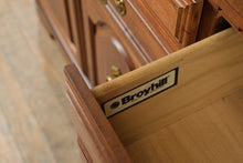 Load image into Gallery viewer, Broyhill Traditional Cherry Finish China Cabinet and Hutch with Glass Display Doors
