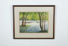 Load image into Gallery viewer, “Hidden Cascade” – Original Watercolor by John Wicker (17&quot; x 21&quot;)

