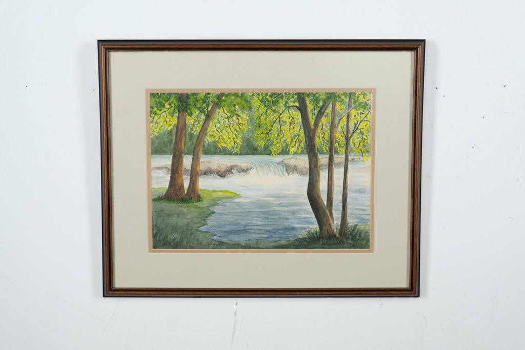 “Hidden Cascade” – Original Watercolor by John Wicker (17