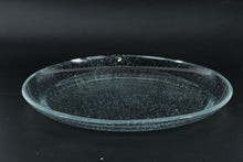 Load image into Gallery viewer, Bubble Glass Round Serving Tray – 12" Clear Textured Plate

