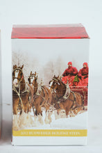 Load image into Gallery viewer, Budweiser Holiday Beer Steins Lot 1998 1999 2001 2012 Clydesdales w/ Boxes

