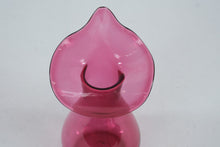 Load image into Gallery viewer, Fenton Cranberry Art Glass Jack In The Pulpit Vase 8 Inch
