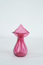 Load image into Gallery viewer, Fenton Cranberry Art Glass Jack In The Pulpit Vase 8 Inch
