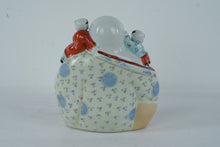 Load image into Gallery viewer, Chinese Porcelain Laughing Buddha With Children Figurine Made in China 10 Inch
