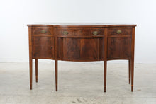 Load image into Gallery viewer, Antique Federal Revival Mahogany Serpentine Sideboard with Inlay
