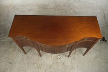 Load image into Gallery viewer, Antique Federal Revival Mahogany Serpentine Sideboard with Inlay
