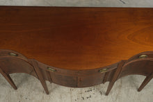 Load image into Gallery viewer, Antique Federal Revival Mahogany Serpentine Sideboard with Inlay
