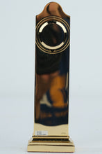 Load image into Gallery viewer, Bulova Miniature Grandfather Style Quartz Clock Gold Tone Japan 1988 B0550 With Box
