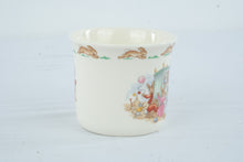 Load image into Gallery viewer, Royal Doulton Bunnykins English Bone China Child Mug Cup Rabbits 1936 Backstamp
