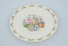 Load image into Gallery viewer, Royal Doulton Bunnykins English Bone China Child Plate ABC Blocks 8 Inch
