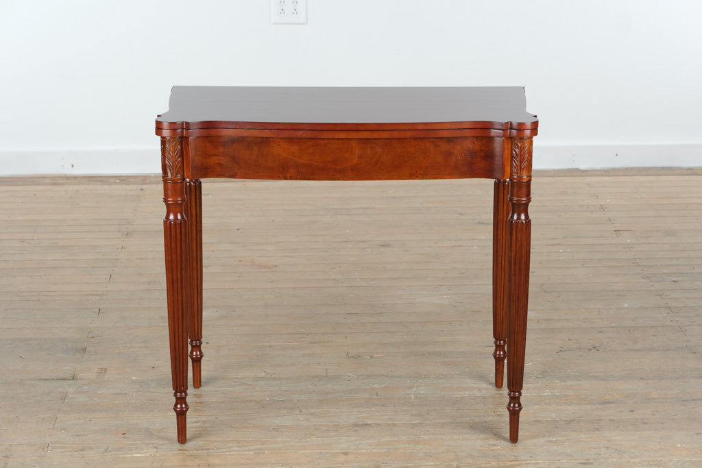 Bombay Company Burled Wood Flip-Top Game Table