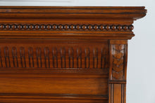 Load image into Gallery viewer, Victorian Eastlake Style Burled Walnut High-Back Full Size Bed, 72” Tall
