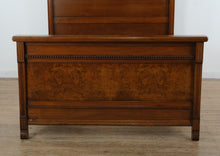 Load image into Gallery viewer, Victorian Eastlake Style Burled Walnut High-Back Full Size Bed, 72” Tall
