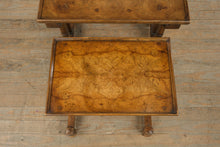 Load image into Gallery viewer, Pair of Burled Walnut Nesting Tables by Drexel Heritage
