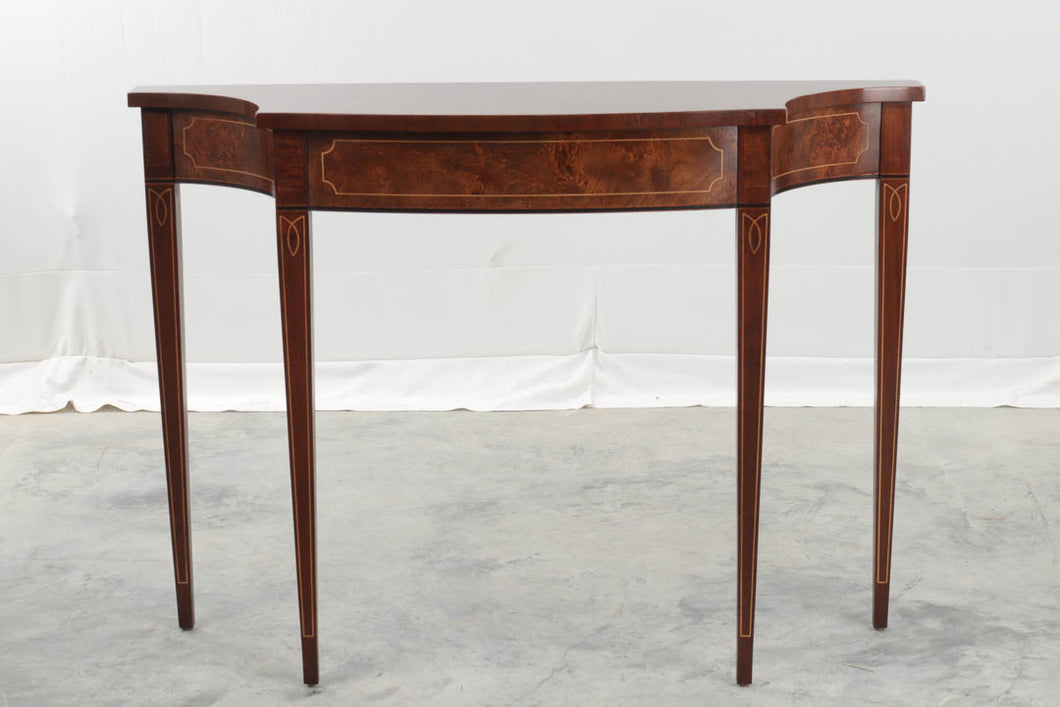 Burled Walnut Sheraton Console Table by Hickory White