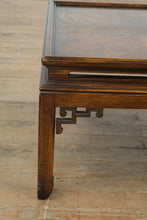 Load image into Gallery viewer, Oriental Burled Wood Coffee Table with Decorative Apron
