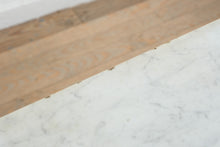 Load image into Gallery viewer, Late 19th Century Victorian Marble Top Dresser with Burl Wood Drawer Fronts and Carved Columns

