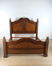 Load image into Gallery viewer, Old World Burled King Size Bed
