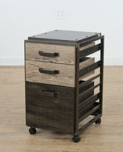 Load image into Gallery viewer, Bush Furniture Refinery 3-Drawer Mobile Pedestal File Cabinet – Industrial Rustic
