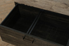 Load image into Gallery viewer, Rustic Industrial Lateral File Cabinet – 2 Drawer, Charred Wood &amp; Gray Finish
