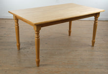 Load image into Gallery viewer, Solid Wood Farmhouse Dining Table with Turned Legs — 36" x 60"
