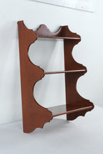 Load image into Gallery viewer, Butler 3-Tier Wall Shelf – Mahogany Finish
