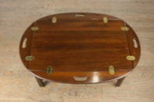 Load image into Gallery viewer, Solid Wood Folding Butler’s Table with Hinged Expanding Top
