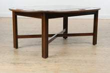 Load image into Gallery viewer, Solid Wood Folding Butler’s Table with Hinged Expanding Top
