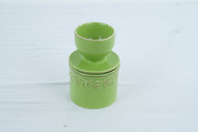 Load image into Gallery viewer, Butter Bell Lime Green Ceramic Butter Crock French Butter Keeper 2013
