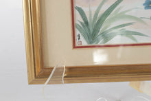 Load image into Gallery viewer, Anton Wang Watercolor Pair Birds Butterfly Iris Signed Numbered Framed Art 8 x 11
