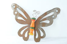 Load image into Gallery viewer, Handmade Metal Butterfly Dragonfly Wall Art Folk Art Garden Decor Set 3
