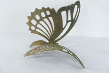 Load image into Gallery viewer, Large Metal Butterfly Garden Sculpture Rustic Patina Yard Decor 16 x 15
