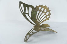 Load image into Gallery viewer, Large Metal Butterfly Garden Sculpture Rustic Patina Yard Decor 16 x 15
