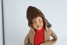 Load image into Gallery viewer, Byers Choice Traditional Child Boy Caroler 1999 Christmas Figure
