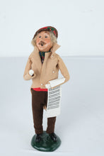 Load image into Gallery viewer, Byers Choice Caroler Victorian Man Holding Sheet Music 1988 Christmas Figure

