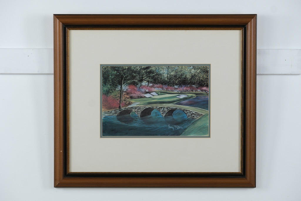 Nancy Raborn “Byron Nelson Bridge at #12” Framed Golf Course Print – S ...