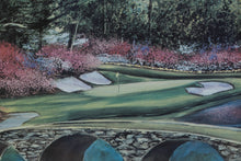 Load image into Gallery viewer, Nancy Raborn “Byron Nelson Bridge at #12” Framed Golf Course Print – Signed &amp; Numbered w/ Certificate of Authenticity
