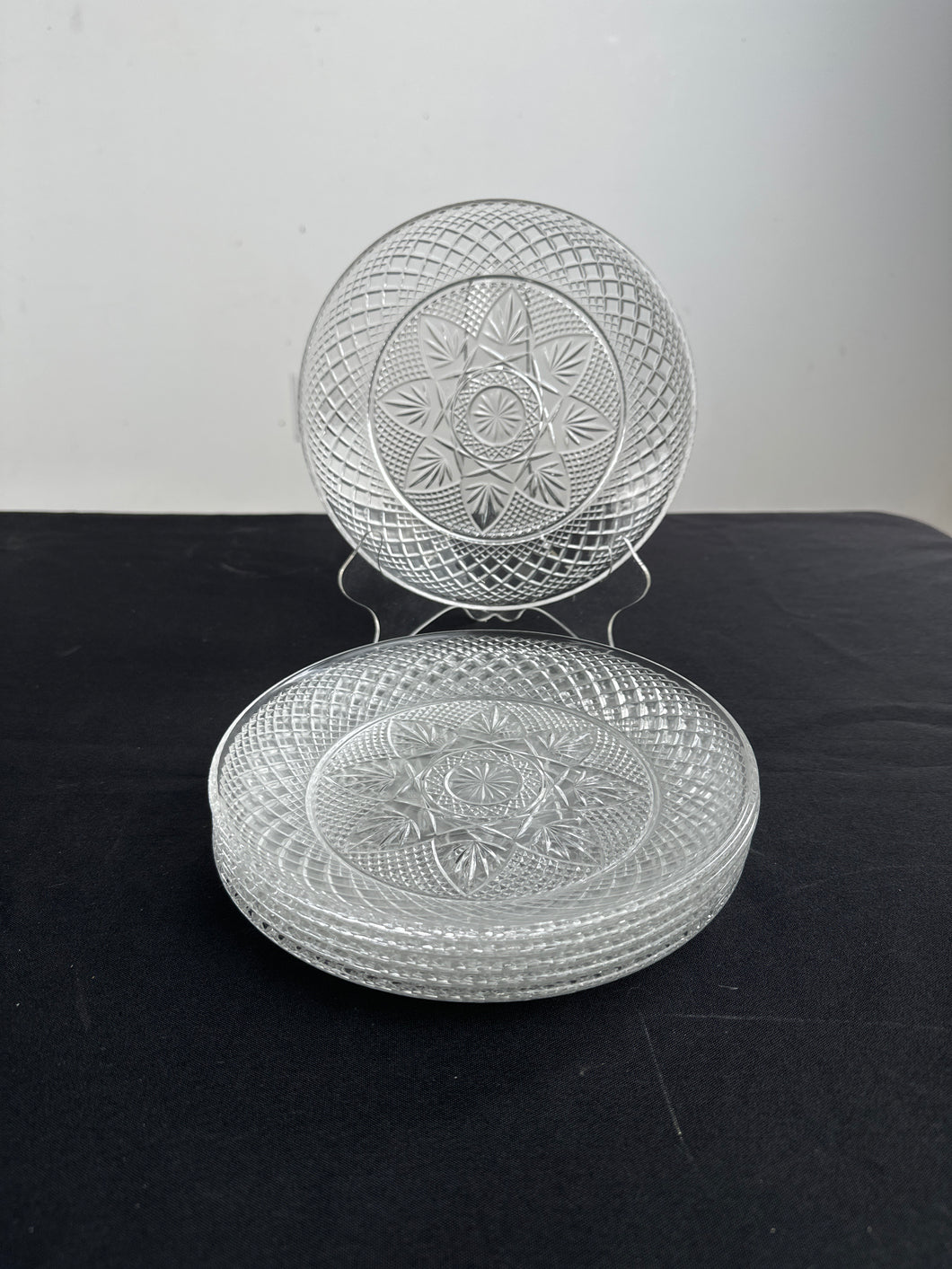 Set of 6 Depression Glass 8” Plates - Facebook Deals