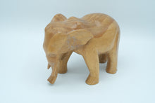Load image into Gallery viewer, Carved Wood Elephant 6.5&quot; Tall
