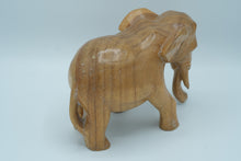 Load image into Gallery viewer, Carved Wood Elephant 6.5&quot; Tall
