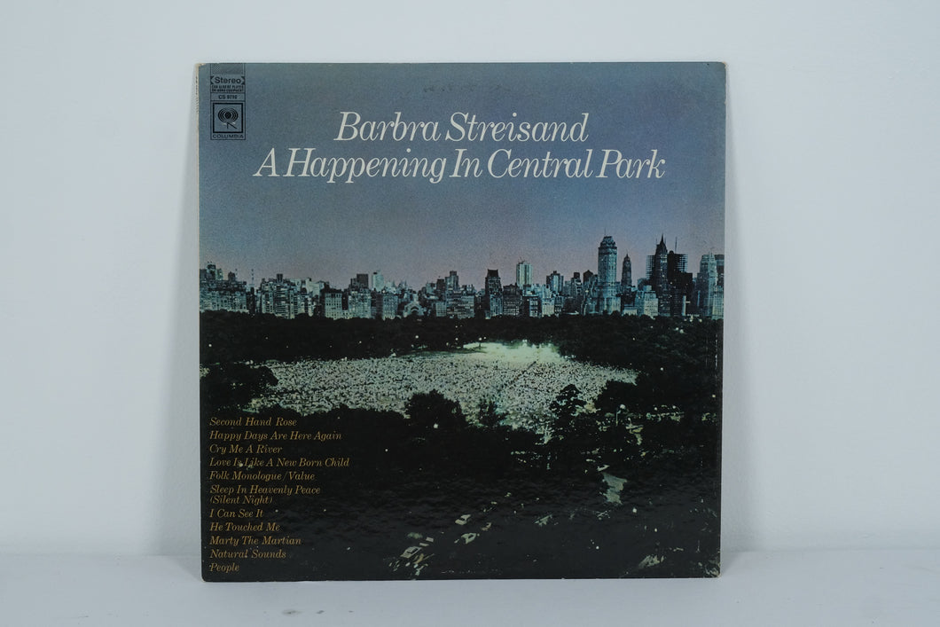 Barbra Streisand – A Happening in Central Park (1968, Columbia CS 9710, Stereo, “360 Sound” LP)