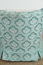 Load image into Gallery viewer, Pair of Seafoam Channel Back Chairs - Nix Upholstery
