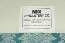 Load image into Gallery viewer, Pair of Seafoam Channel Back Chairs - Nix Upholstery

