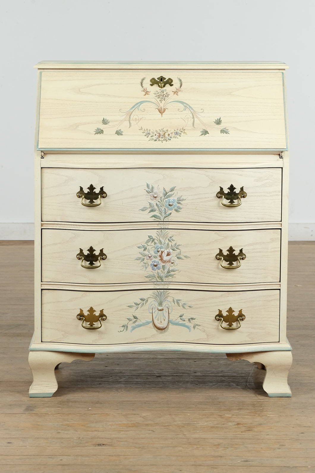 Pickeled Oak Jasper Cabinet Secretary