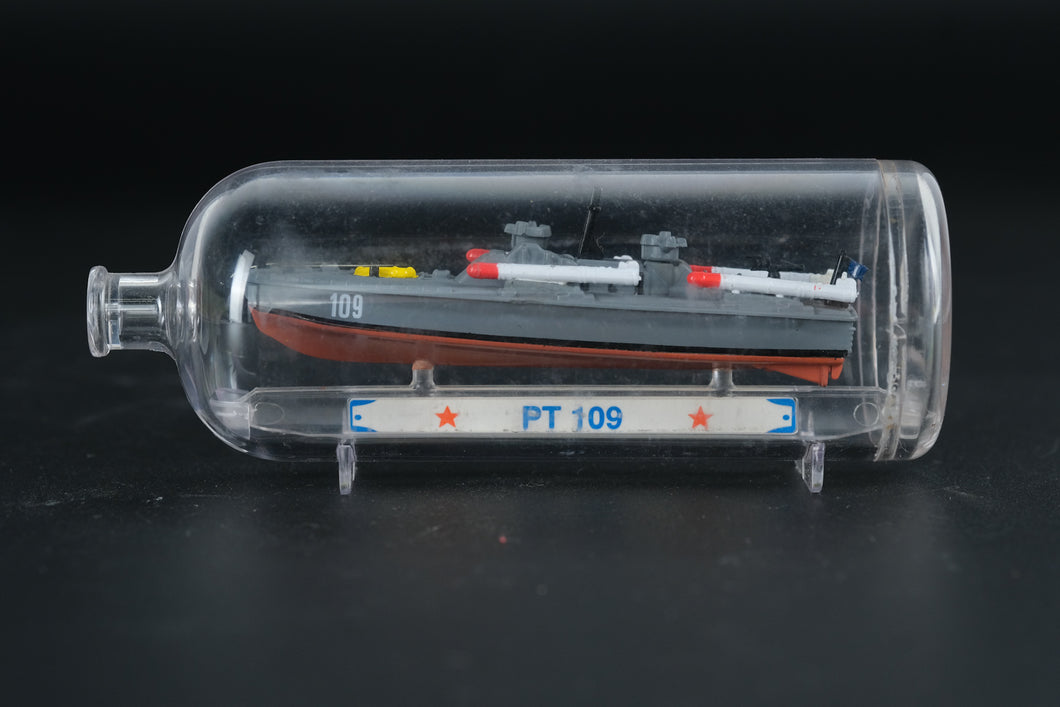PT 109 Ship in a Bottle – 1991 Falco China Collectible